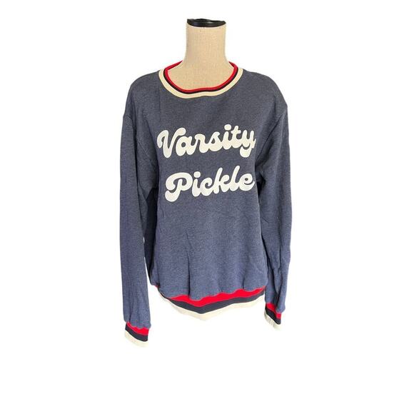 The Oversized Vintage Varsity Pickleball Sweatshirt (Unisex), in Navy, size M - Picture 5 of 12